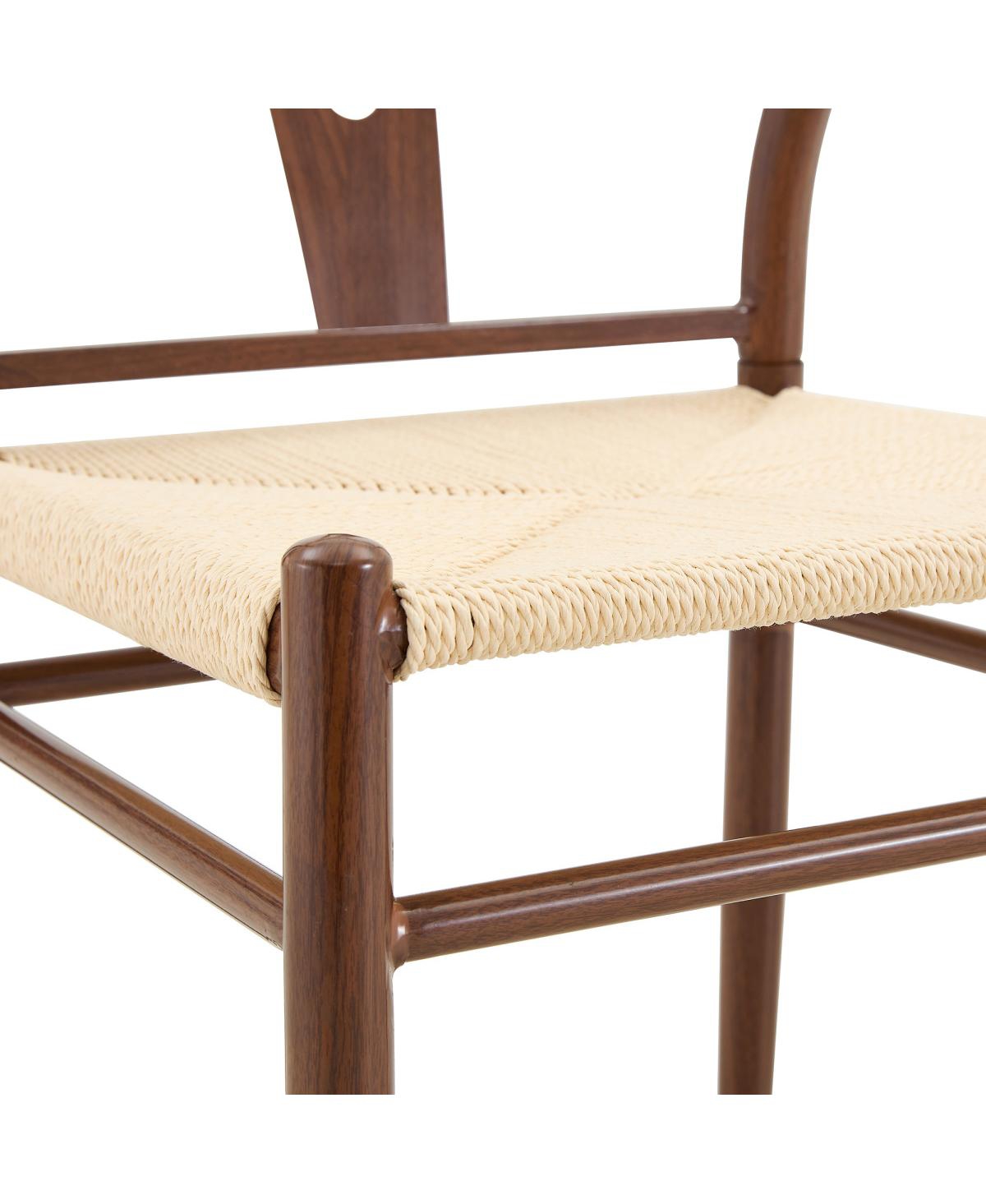 Streamdale Furniture 4-Piece Woven Dining Chair Set with 47.2 inch Round Storage Table