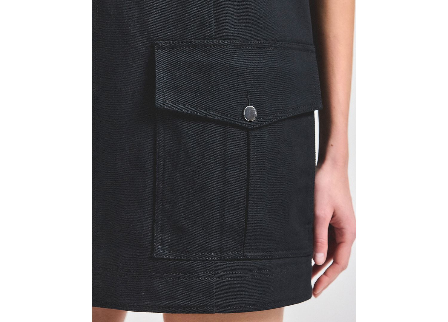 Women's Xander Washed Cotton Twill Trapeze Dress