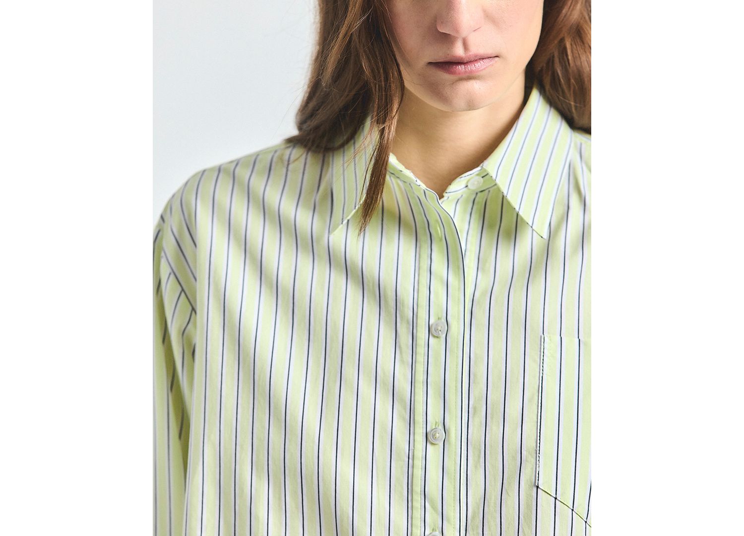Women's Evelina Shadow Yarn-Dyed Stripe Boxy Shirt