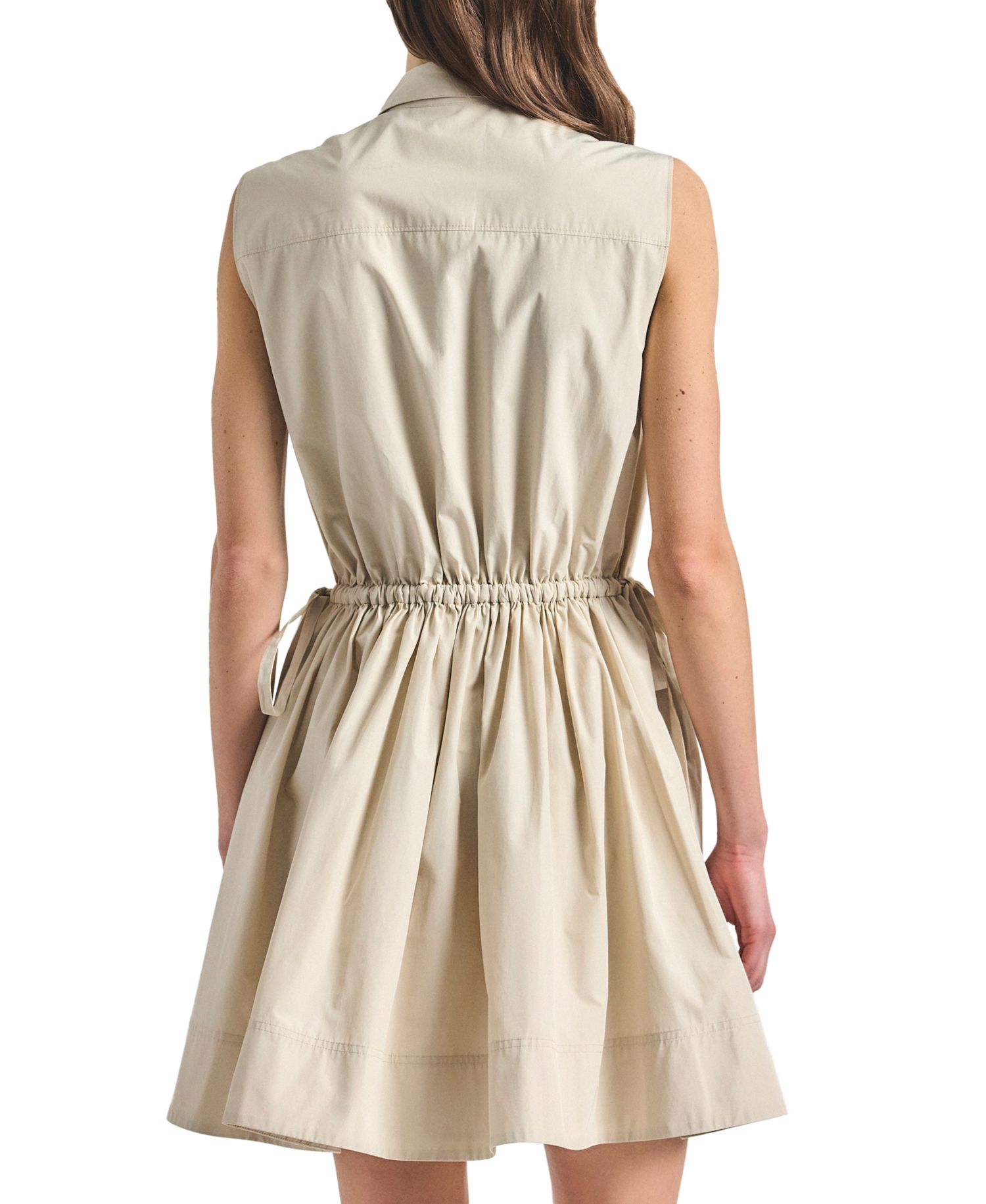 Women's Tristan Sleeveless Drawstring Shirt Dress