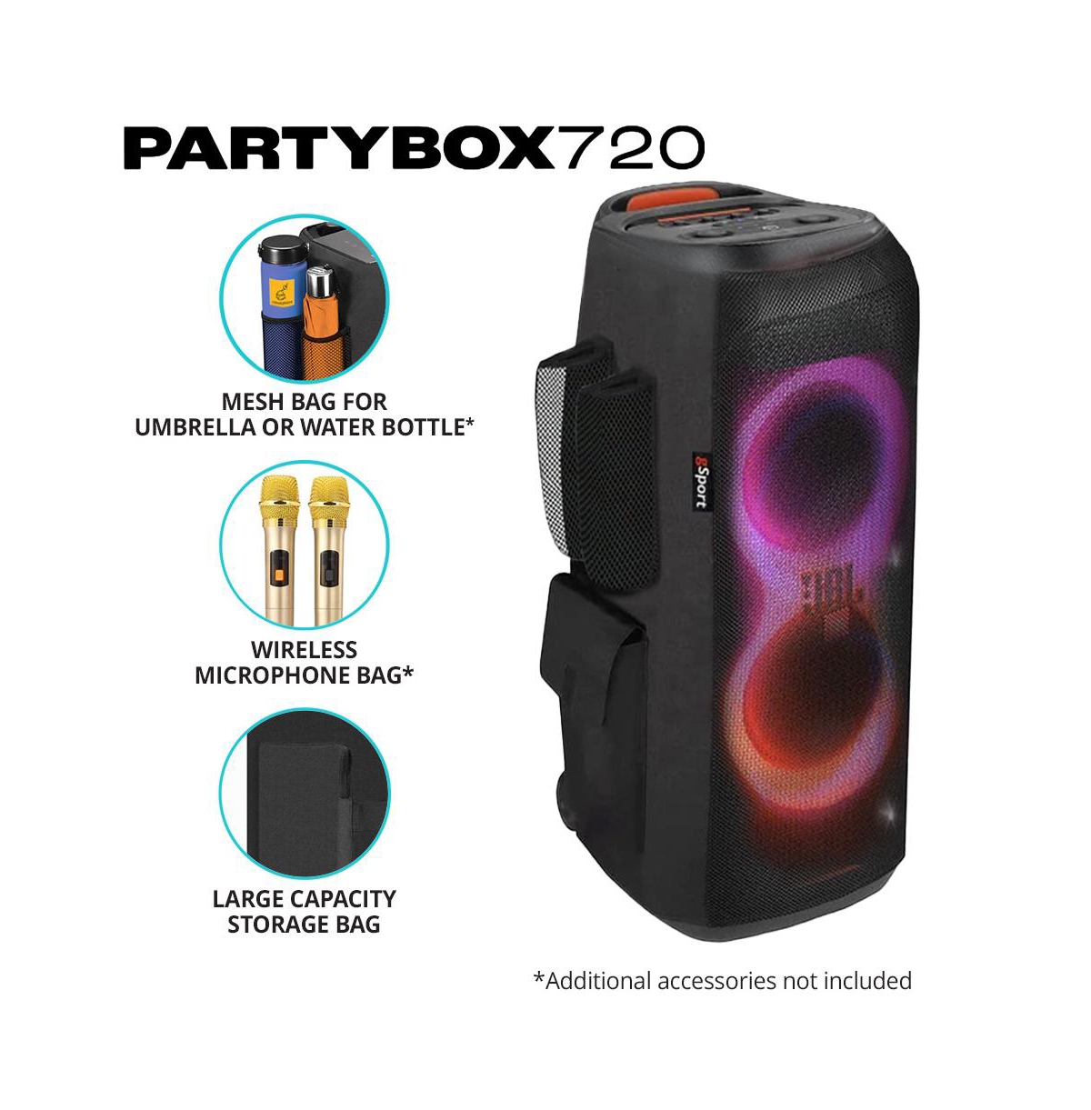 Jbl PartyBox 720 Portable Party Speaker with gSport Cargo Sleeve