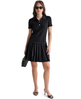 drop waist sweater dress Women Sweatshirt Cute Long Sleeve Mini Tunic Dress Casual Fall Ruffle Loose T Shirt Dress Short Flowy Modest Shift Dresses Petite Plus Size Y2k Graduation Preppy Dress College cable pattern at the bodice a knife Plus Size Ribbed Knit Dress