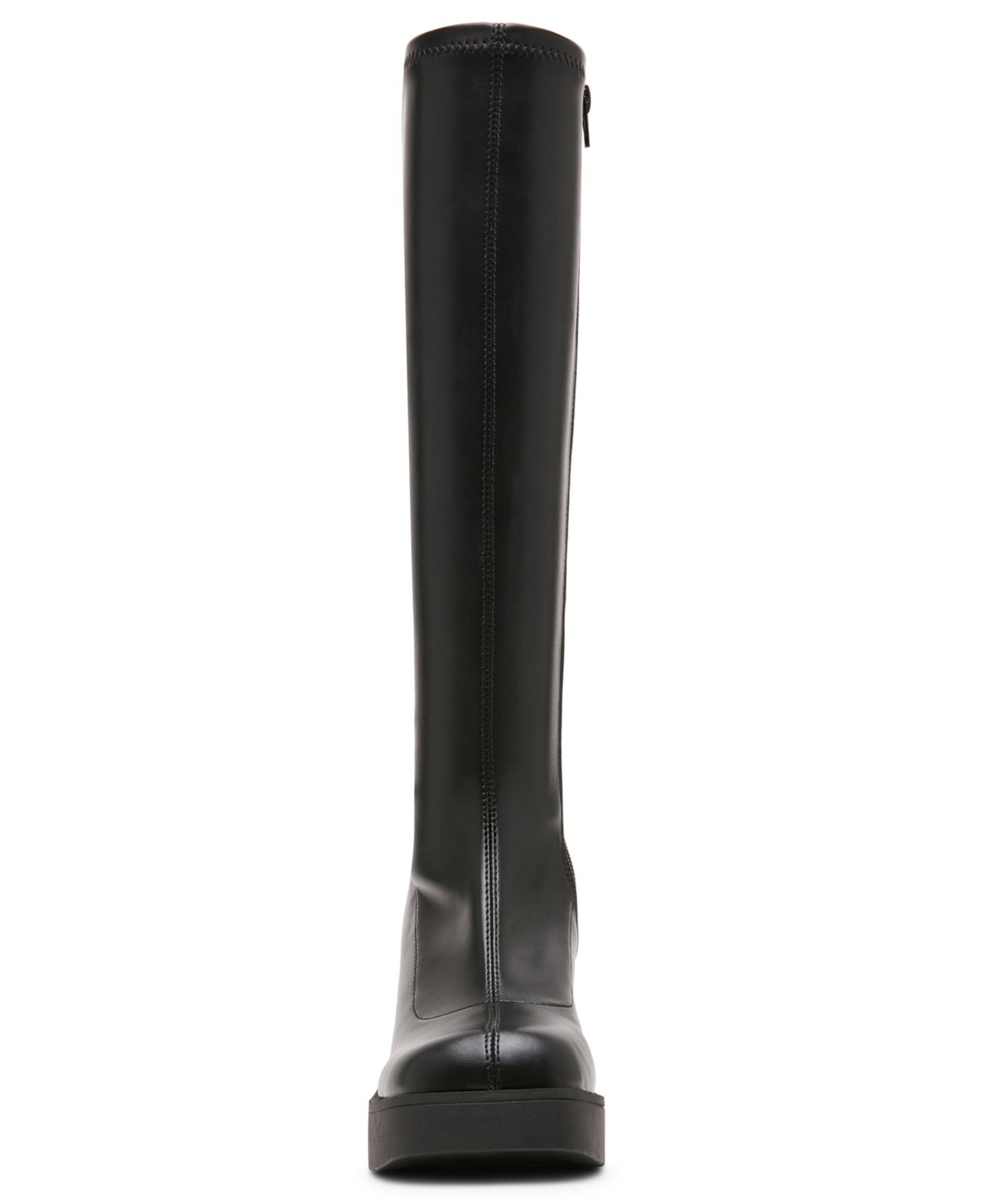 Женские ботинки Madden Girl Spy Stretch Knee High Block Heel, цвет: Чёрный — фото 6