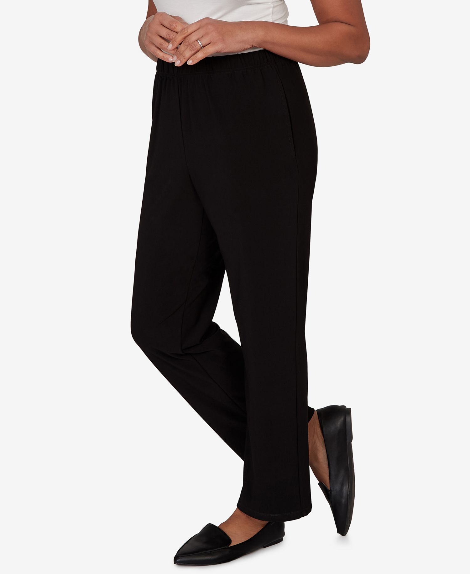 Petite Soft Crepe Short Length Pants