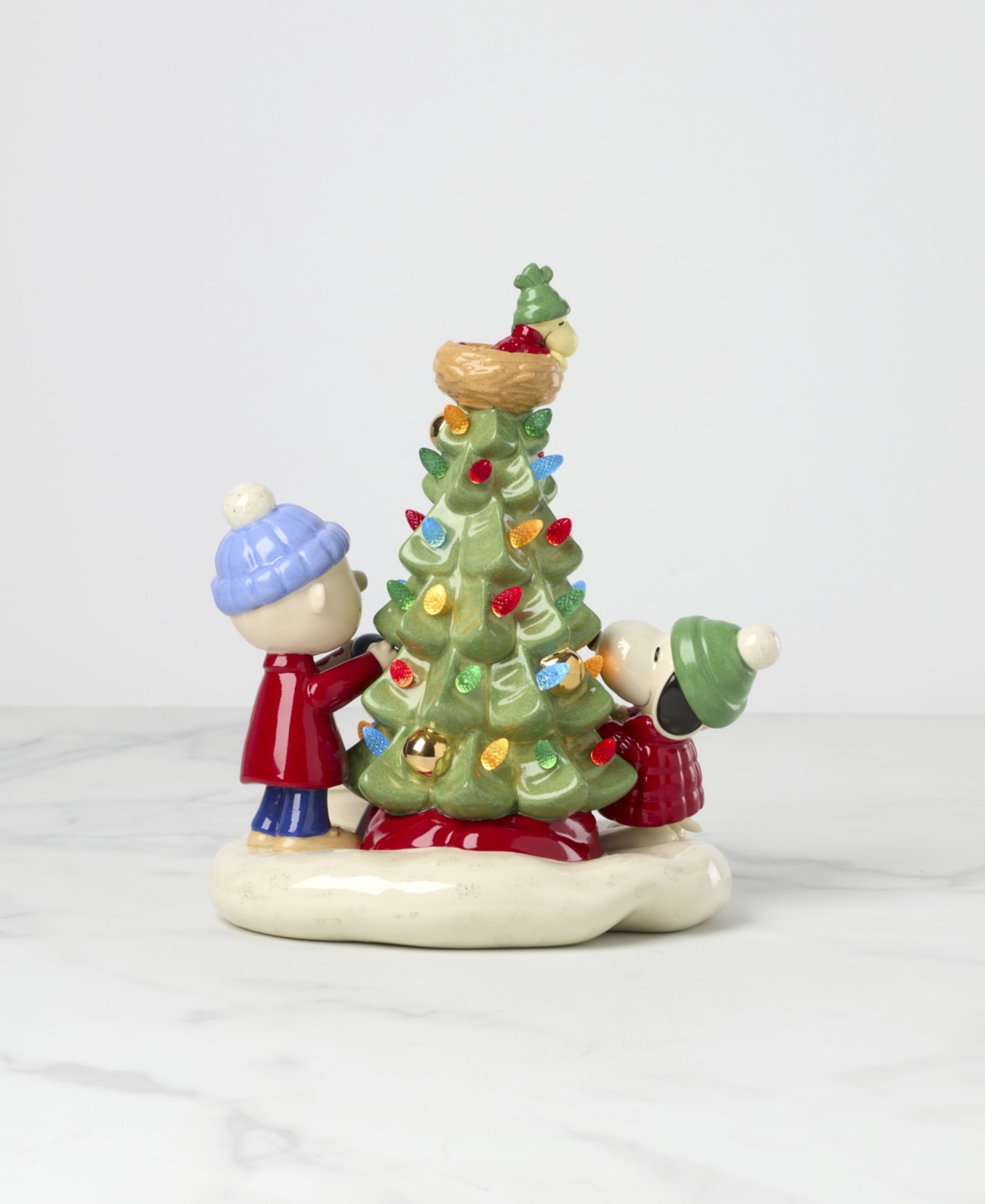 Lenox Peanuts Christmas Light-up Figurine In Multi