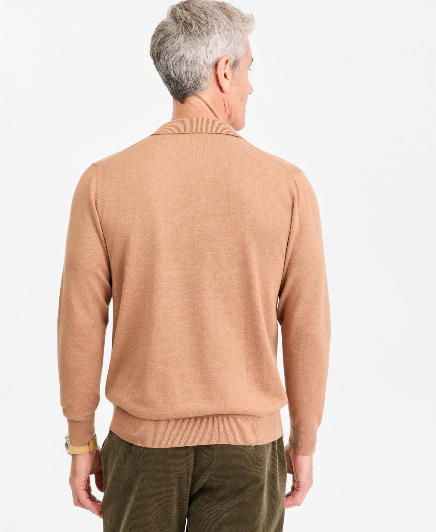 Men's Supima Cotton Long-Sleeve Polo Sweater, Macy's Exclusive