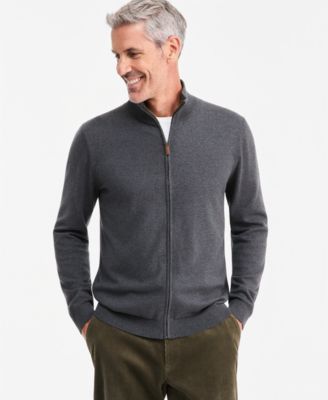 Men's Supima Cotton Full-Zip Sweater, Macy's Exclusive