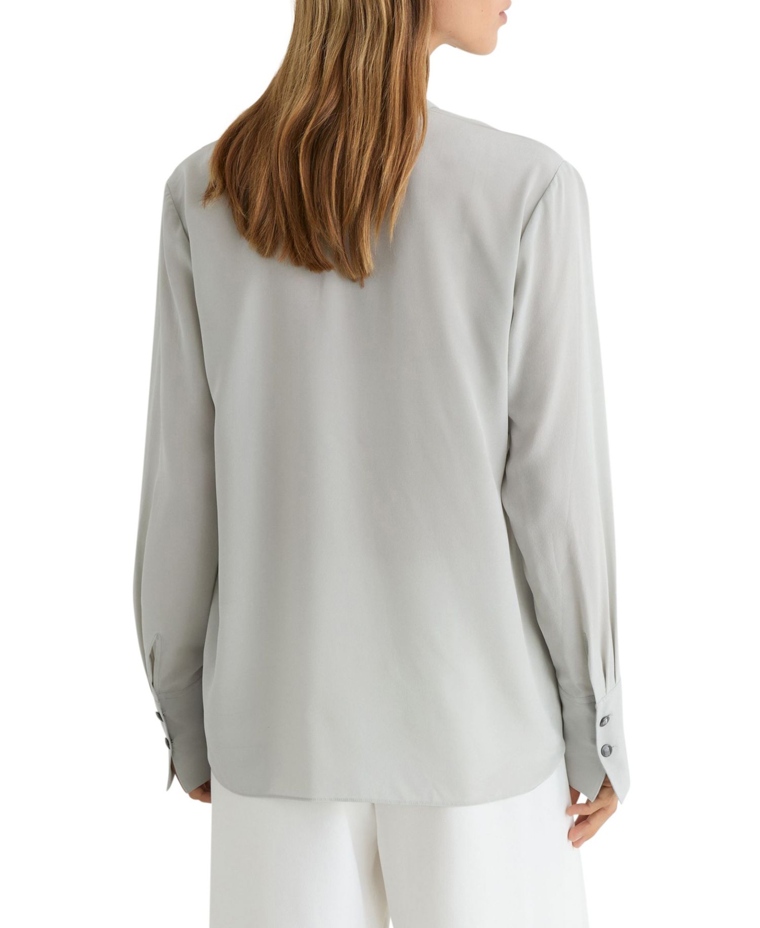 Women's Lauren Matt Silk Drape Shirt