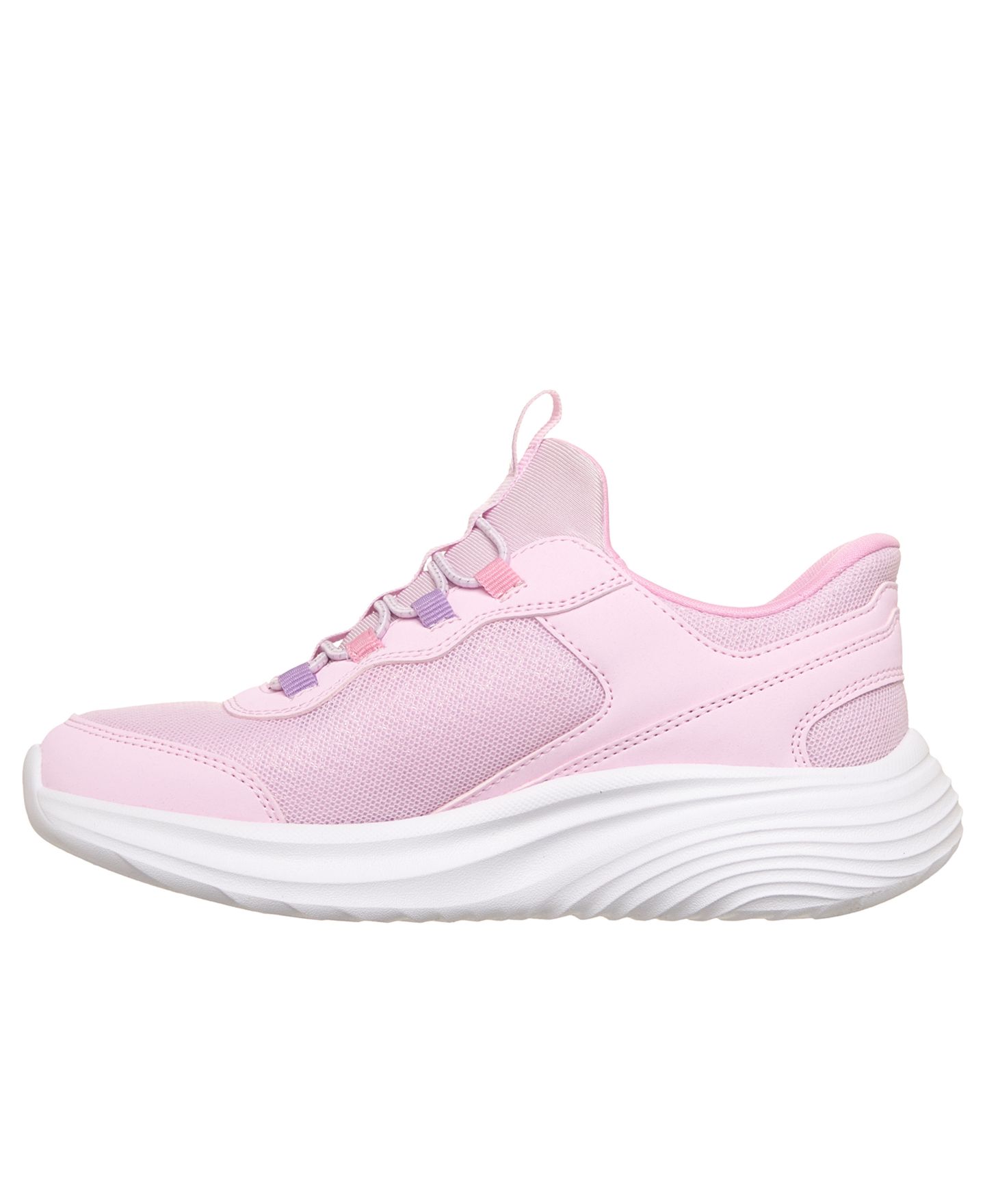 Детские спортивные кроссовки Skechers Slip-Ins: Bounder Pro, цвет: Светлый розовый — фото 3