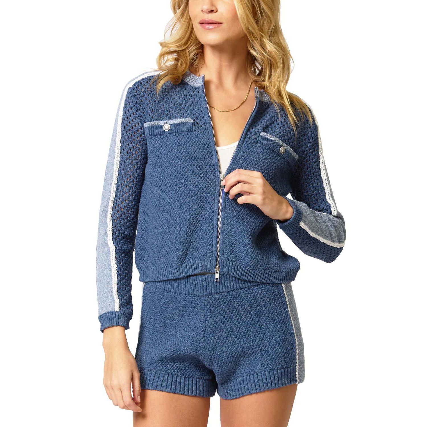 Women's Raya Mixed Stitch Zip Cardi