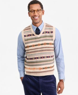Men's Cotton Fair Isle Sweater Vest, Macy's Exclusive