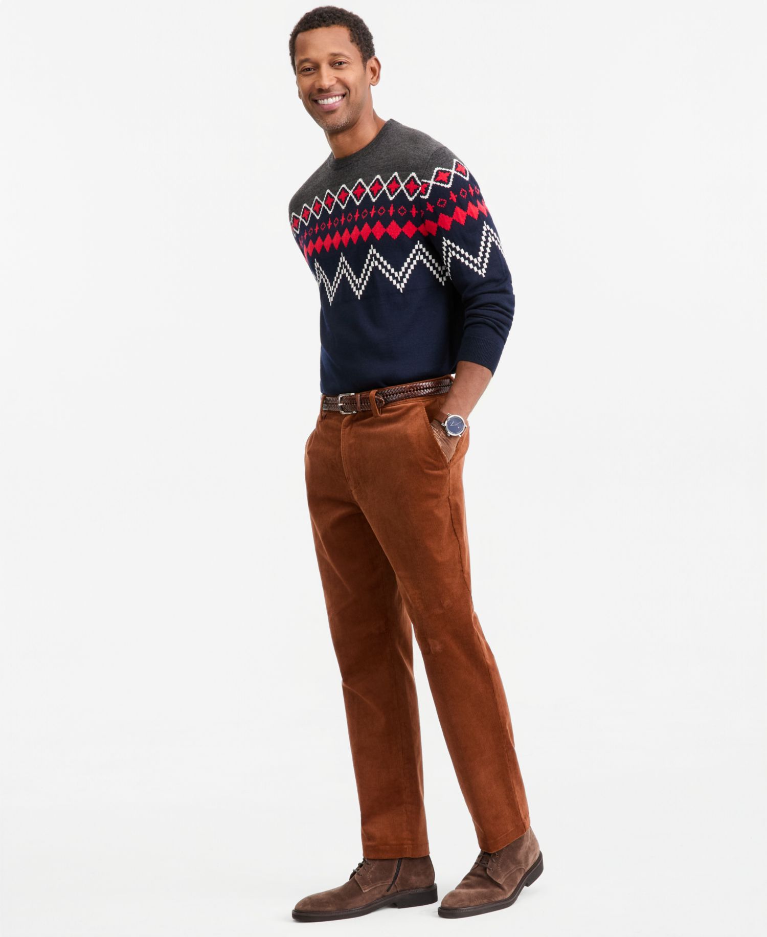 Men's Regular-Fit Corduroy Trousers