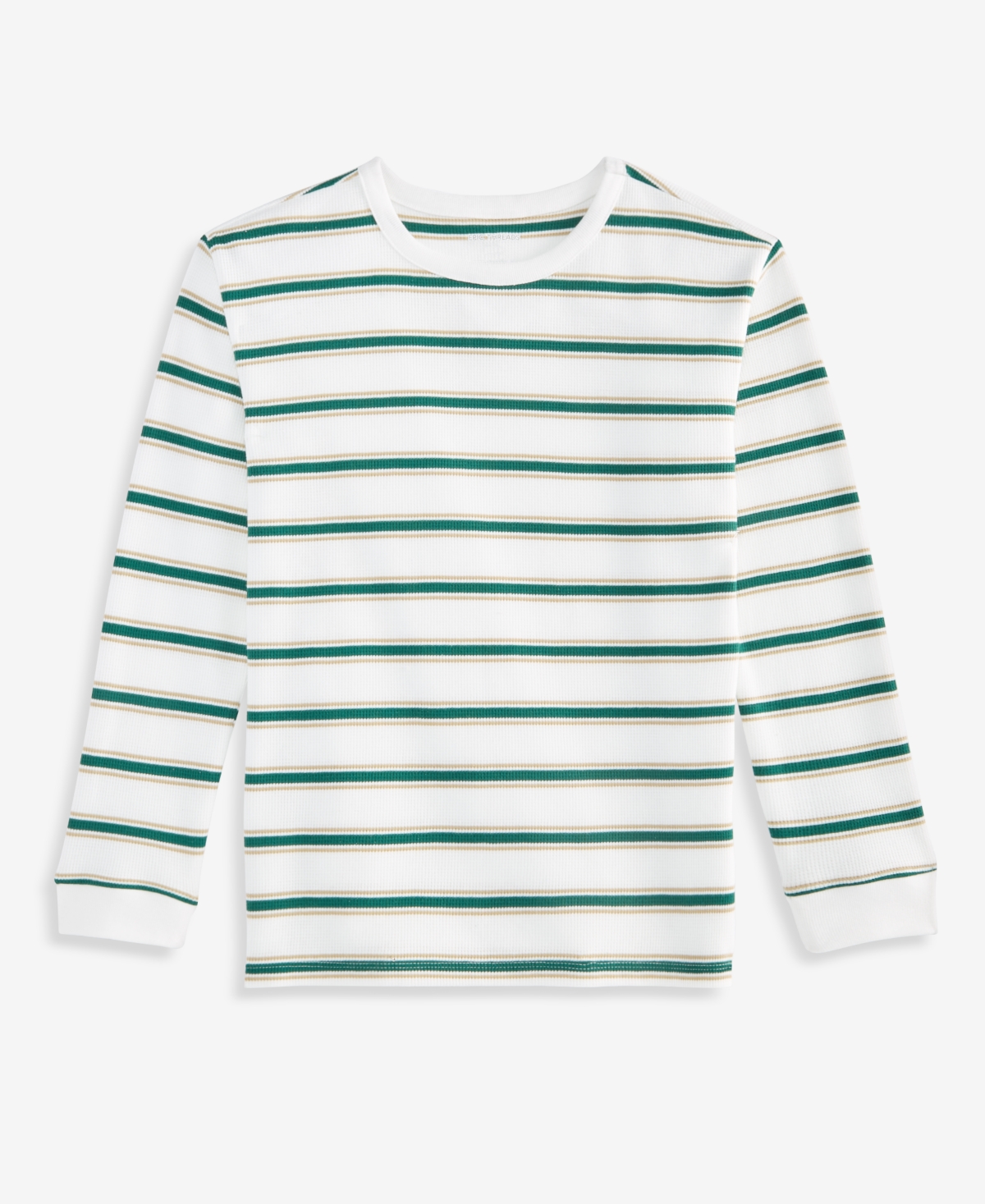 Epic Threads Kids' Boys' Xs-xl Long-sleeve Striped Thermal Shirt, Macy's Exclusive In Angel Whit