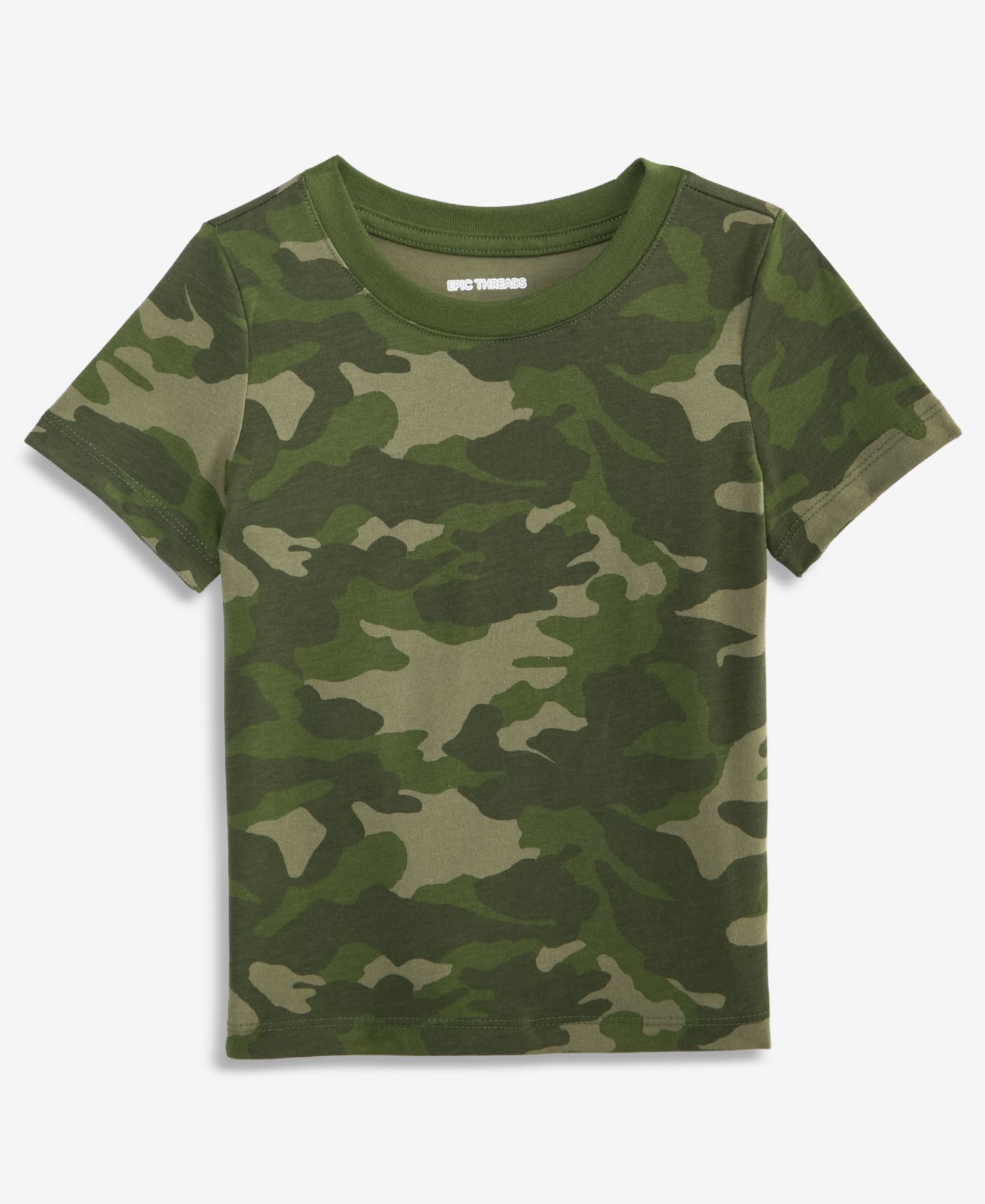 Toddler Boys' 12M-5T Short-Sleeve Camo-Print T-Shirt