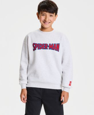 Boys' XS-XL Spider-Man 100th Parade Balloon Long Sleeve Crewneck Sweatshirt