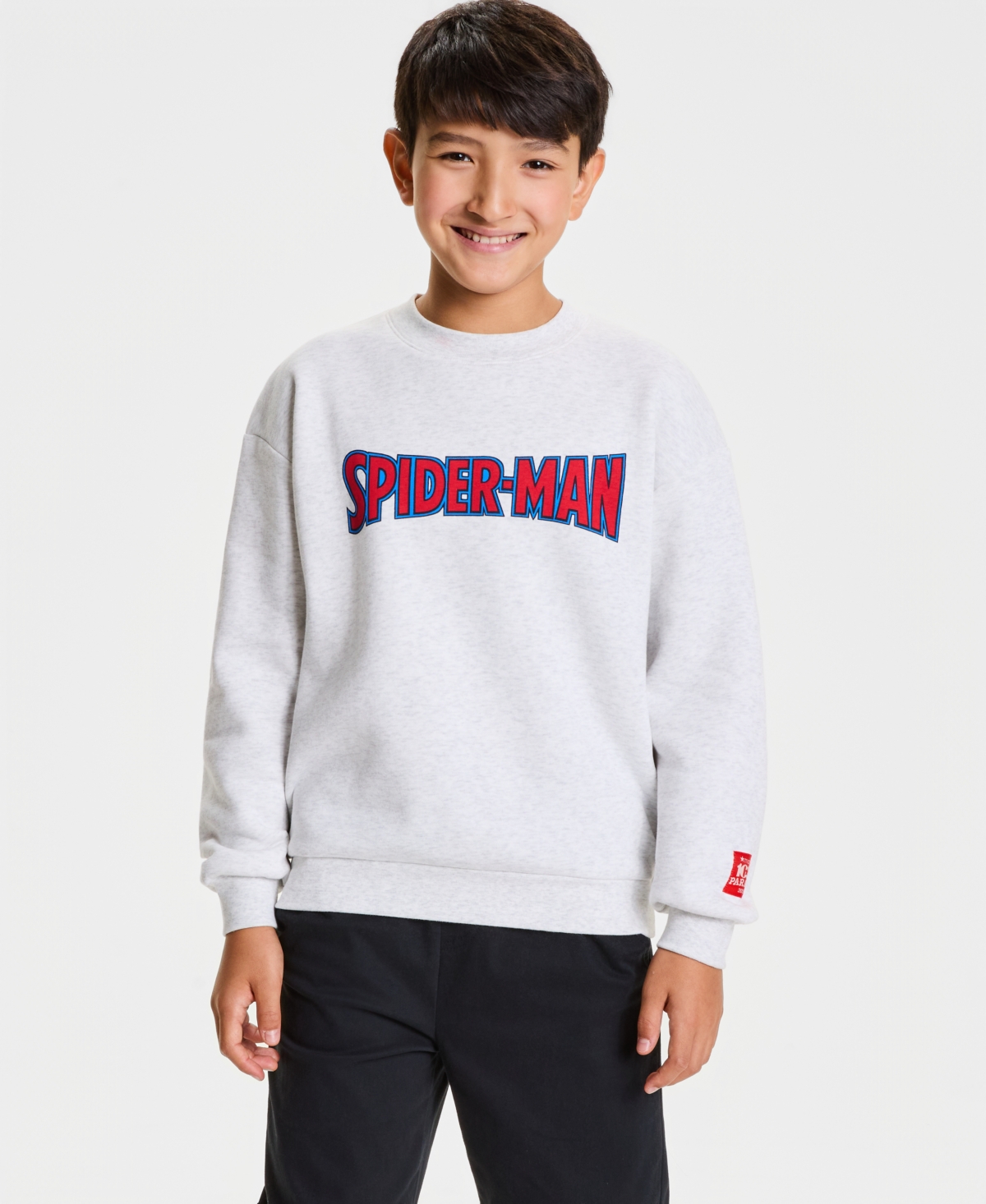 Marvel | Macy's Boys' Xs-xl Spider-Man 100th Parade Balloon Long Sleeve Crewneck Sweatshirt, Exclusive