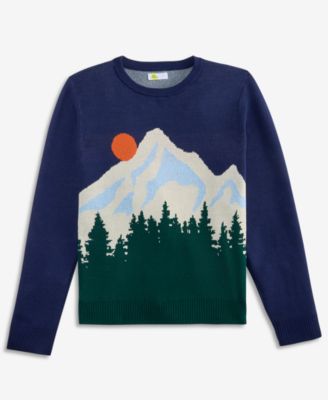 Boys' XS-XL Long-Sleeve Mountain Sweater