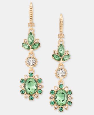 Stone Double Drop Earrings