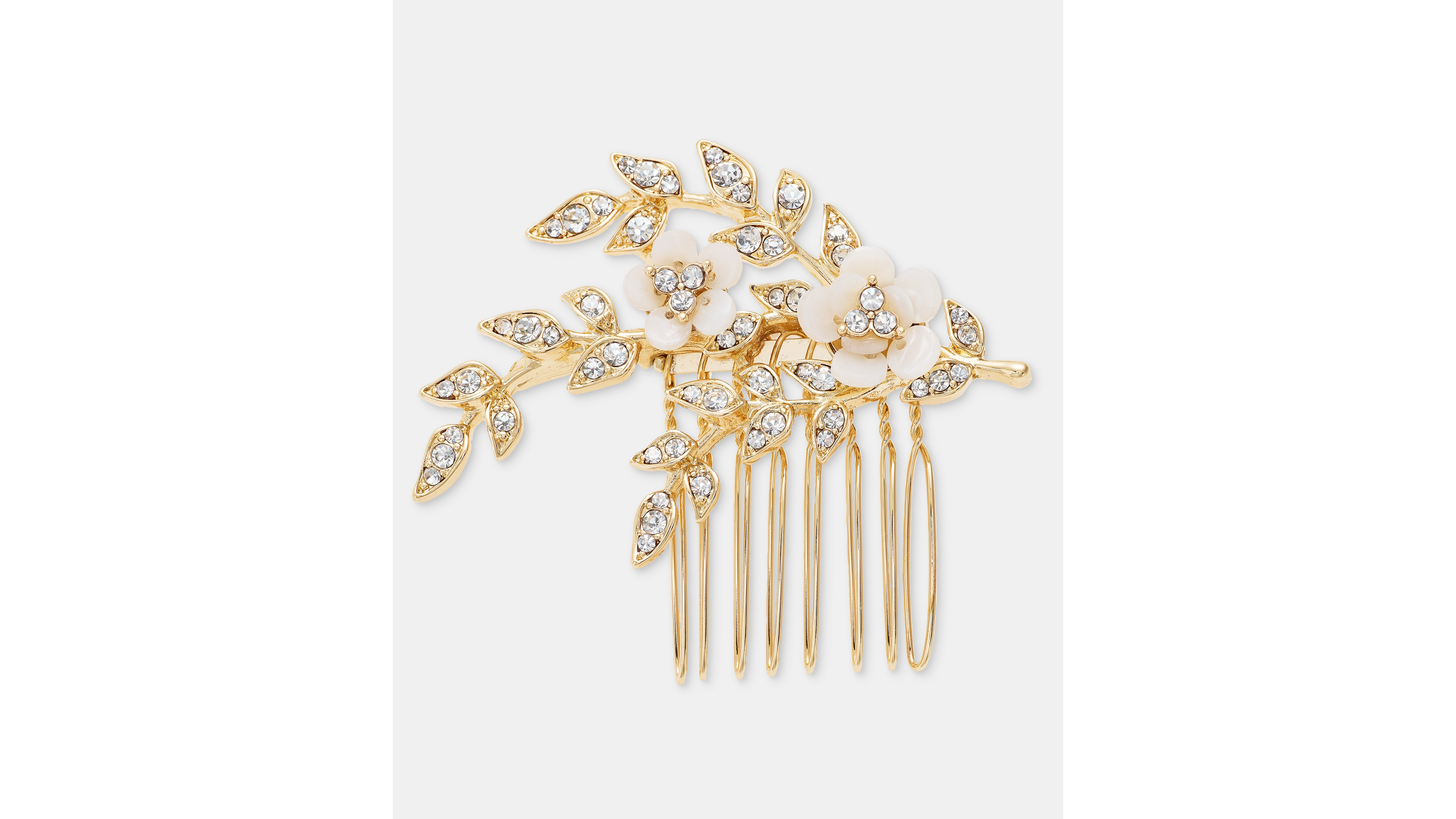 Lonna & Lilly Pave Flower Hair Comb