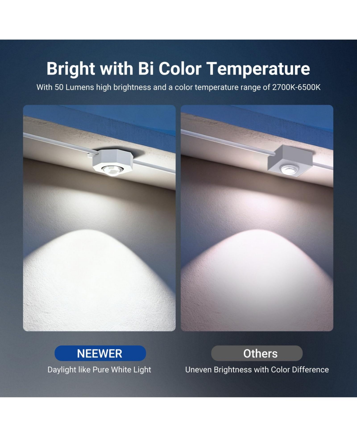 Neewer IP65 Camera and Photo Accessory with 96ft, 60 Led for Alexa