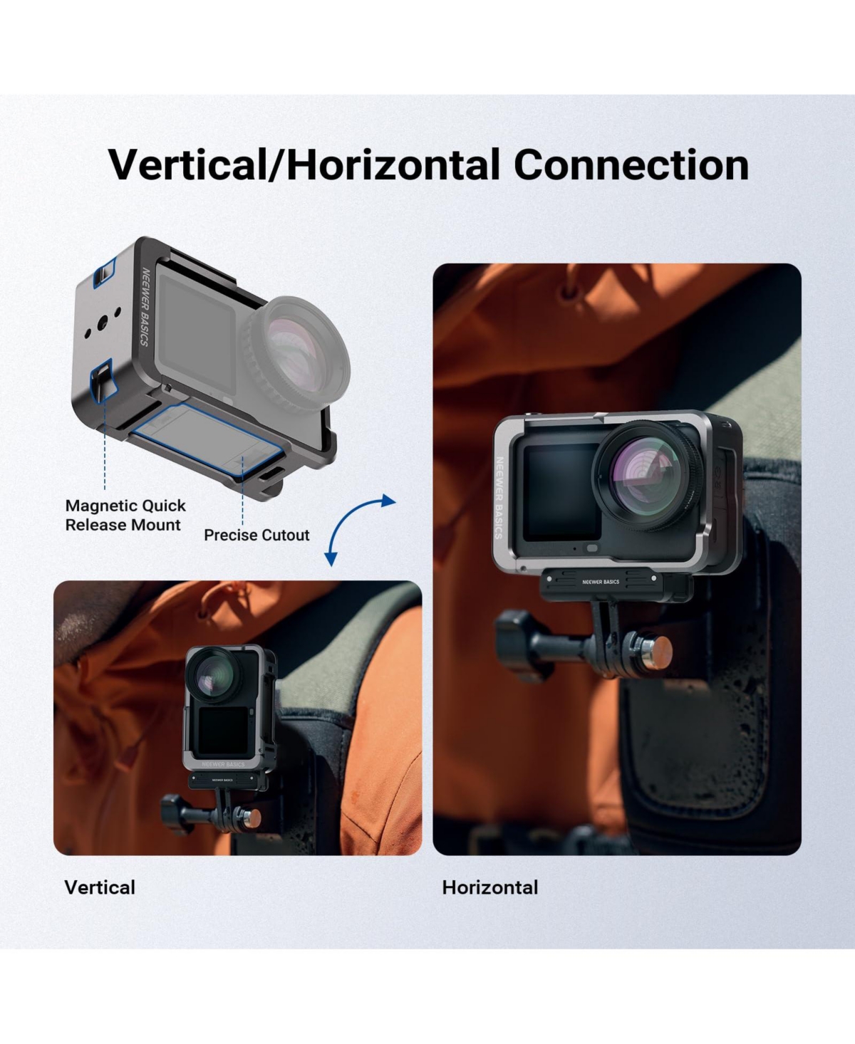Neewer AC061 Camera Mounting Accessory for select Dji Osmo Action models