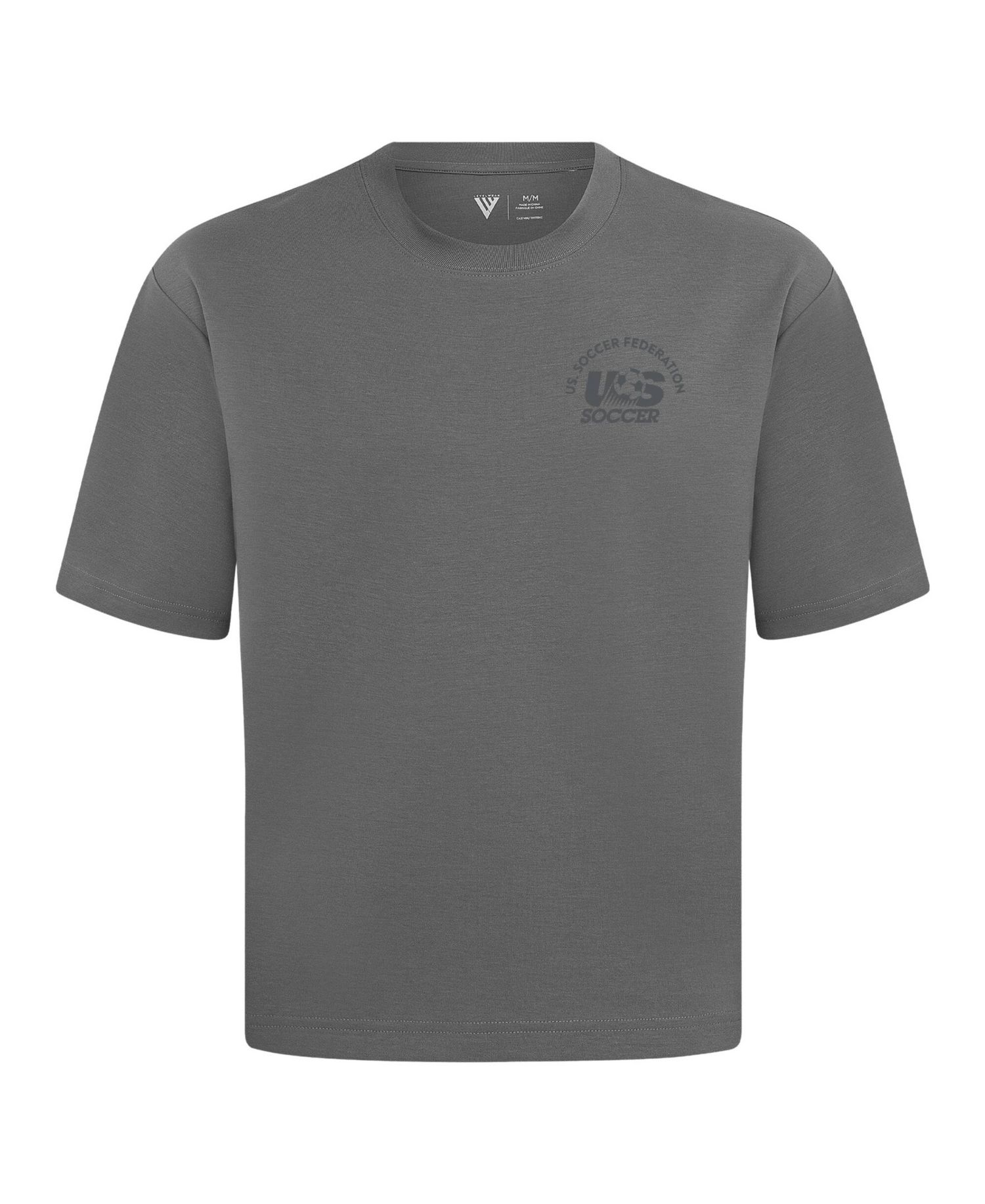 Men's Gray USMNT Luxe Signature Knit Transit T-Shirt