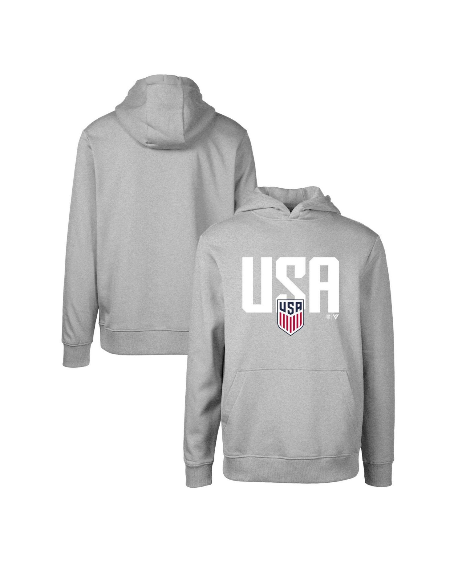 Big Boys and Girls Gray USMNT Podium Mascot Pullover Hoodie
