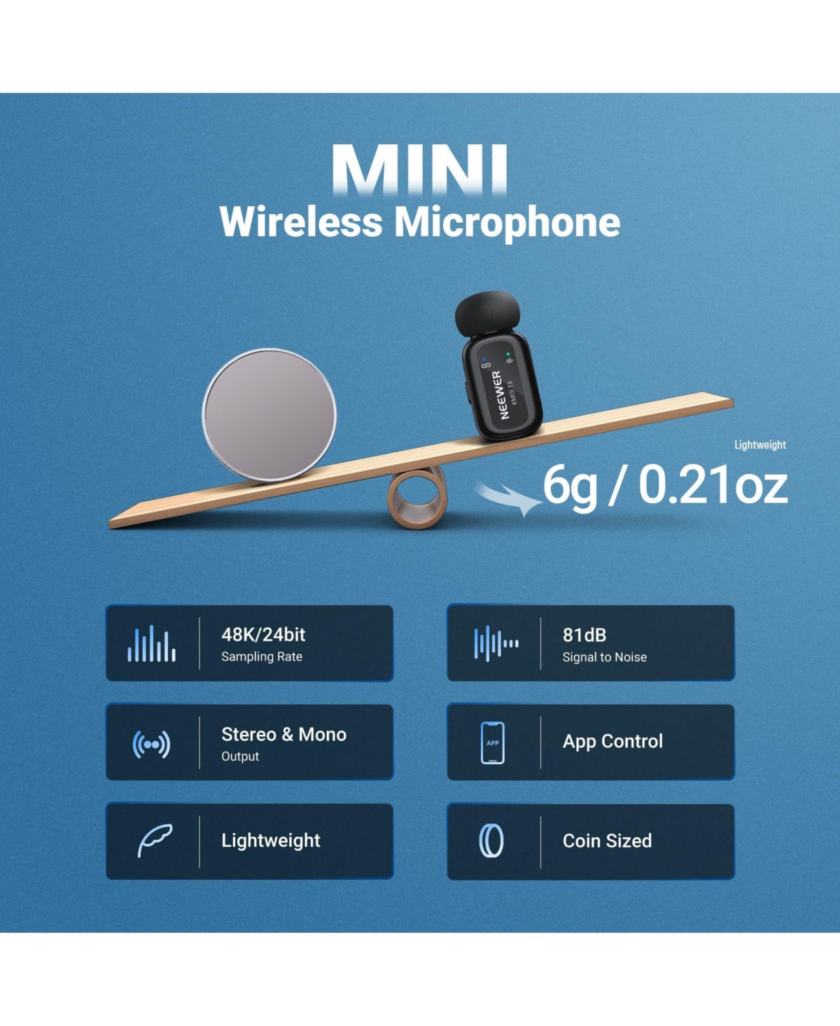 Neewer KM19 Microphone for select iPhone and Android mobile devices