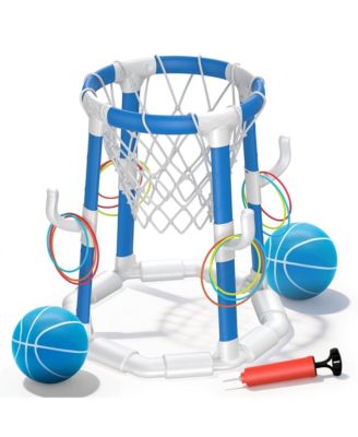 Pool Basketball Hoop Ring Toss Game Floating Indoor Outdoor