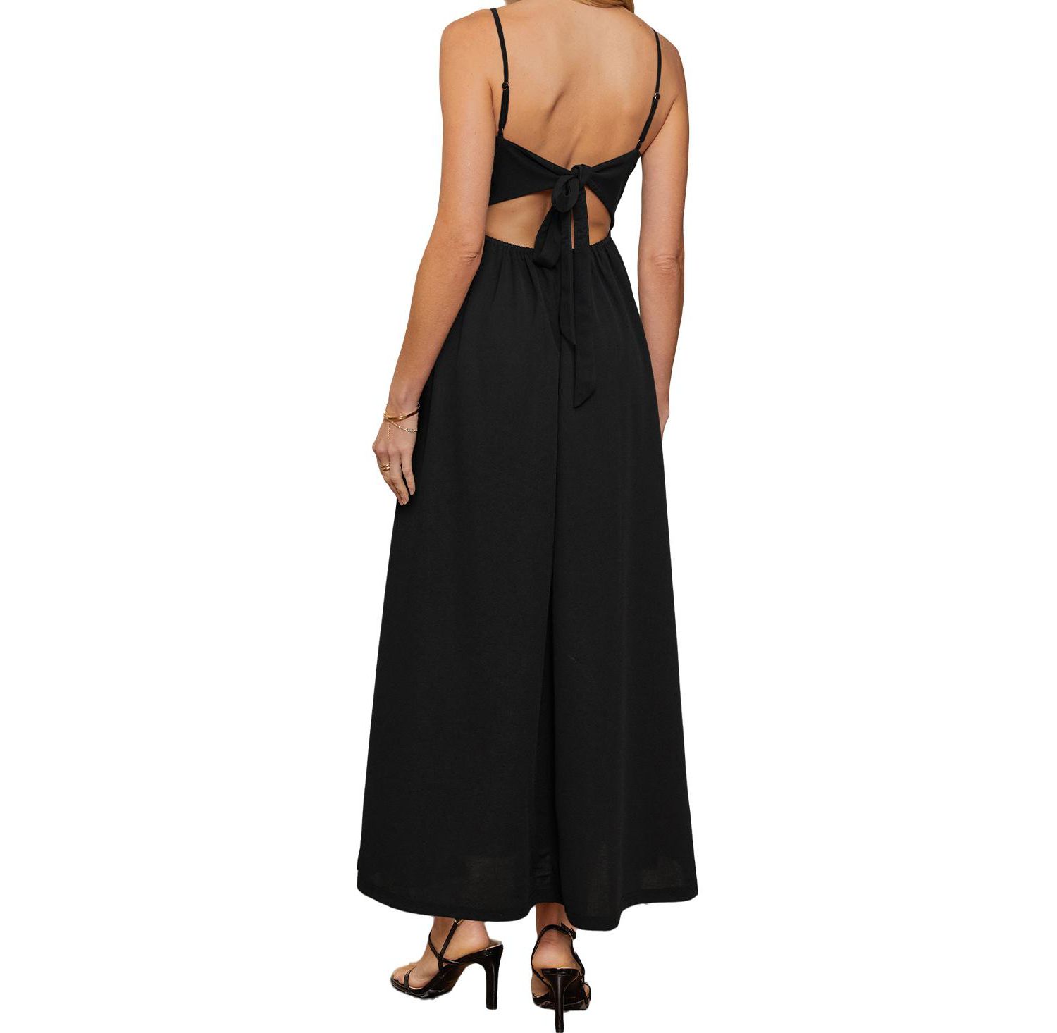 Women's V-Neck Pull-On Unlined Beach Dress