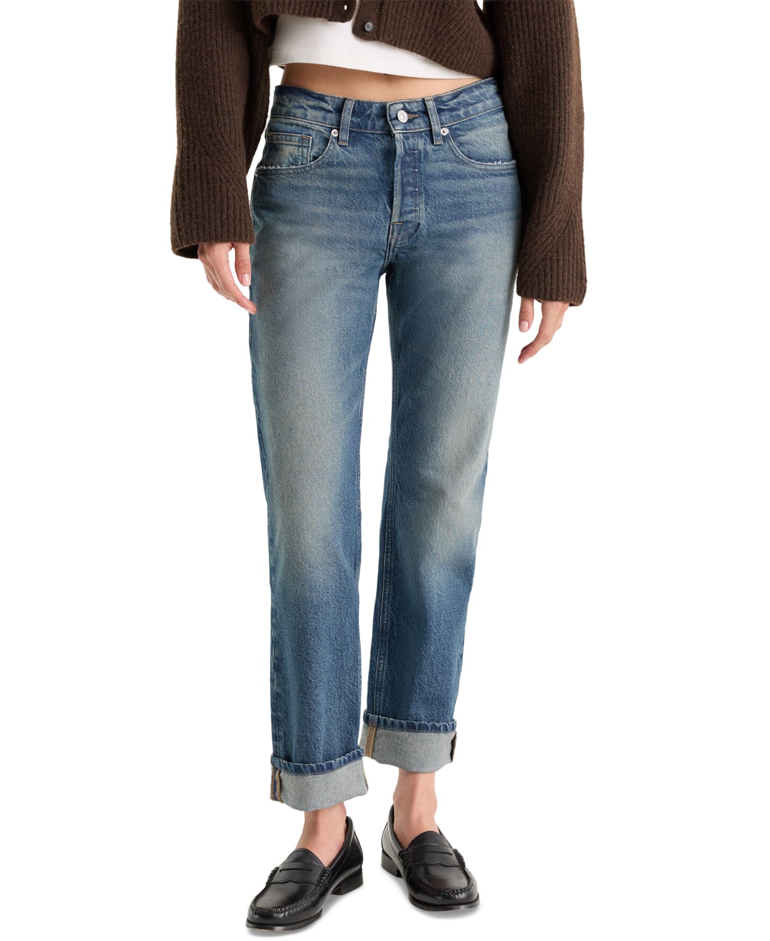 Women's Vintage Straight-Leg Ankle Jeans