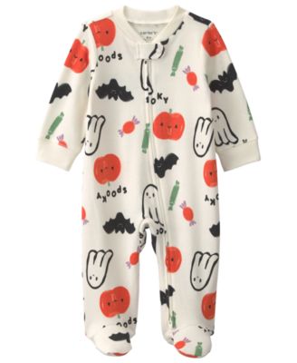 Baby Boys' and Baby Girls' Halloween 2-Way Zip Sleep & Play