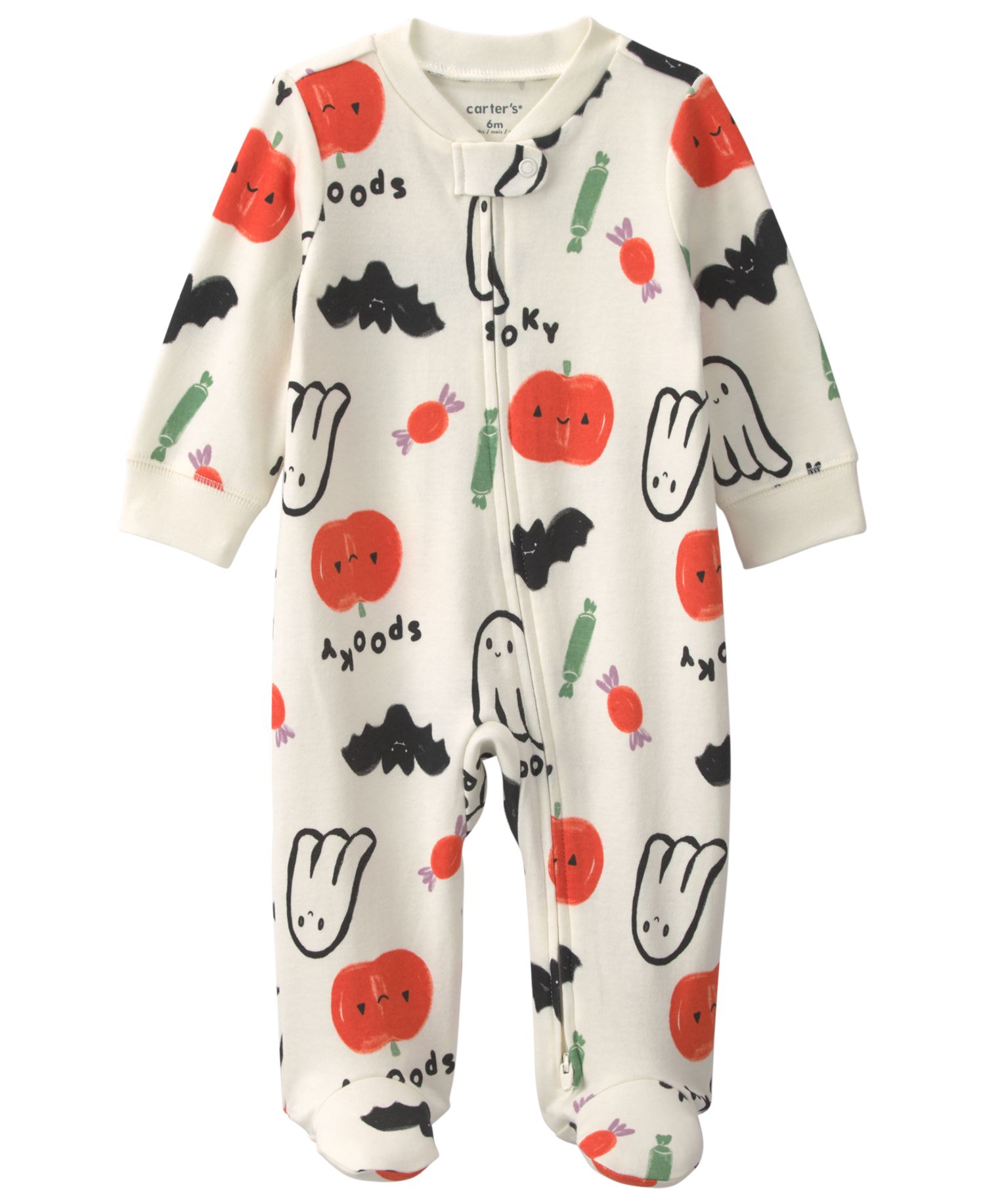 Baby Boys' and Baby Girls' Halloween 2-Way Zip Sleep & Play