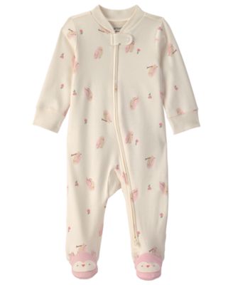 Baby Boys' and Baby Girls' Cotton 2-Way Zip Sleep & Play 