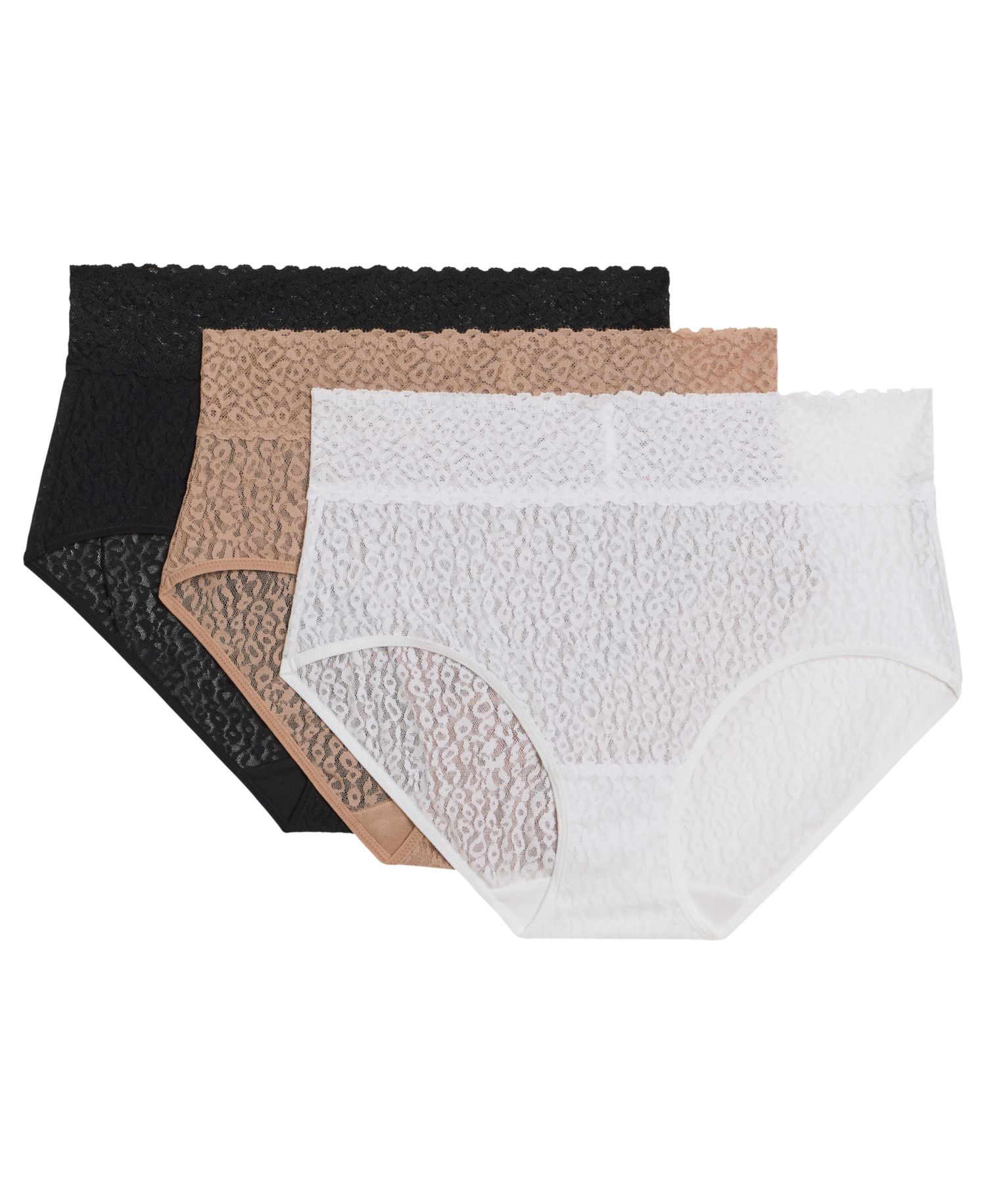 Women's High Bar Stretch Lace Full-Coverage Brief Panties