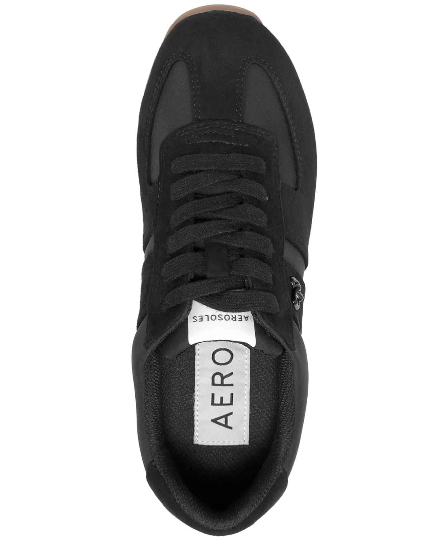 Женские кроссовки Aerosoles Jett Sport Lace-Up, цвет: Чёрный искусственный замшевый — фото 4