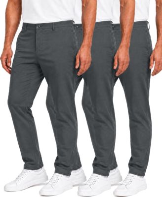 Men's Super Stretch Slim-Fit Chino Pants, 3-Pack