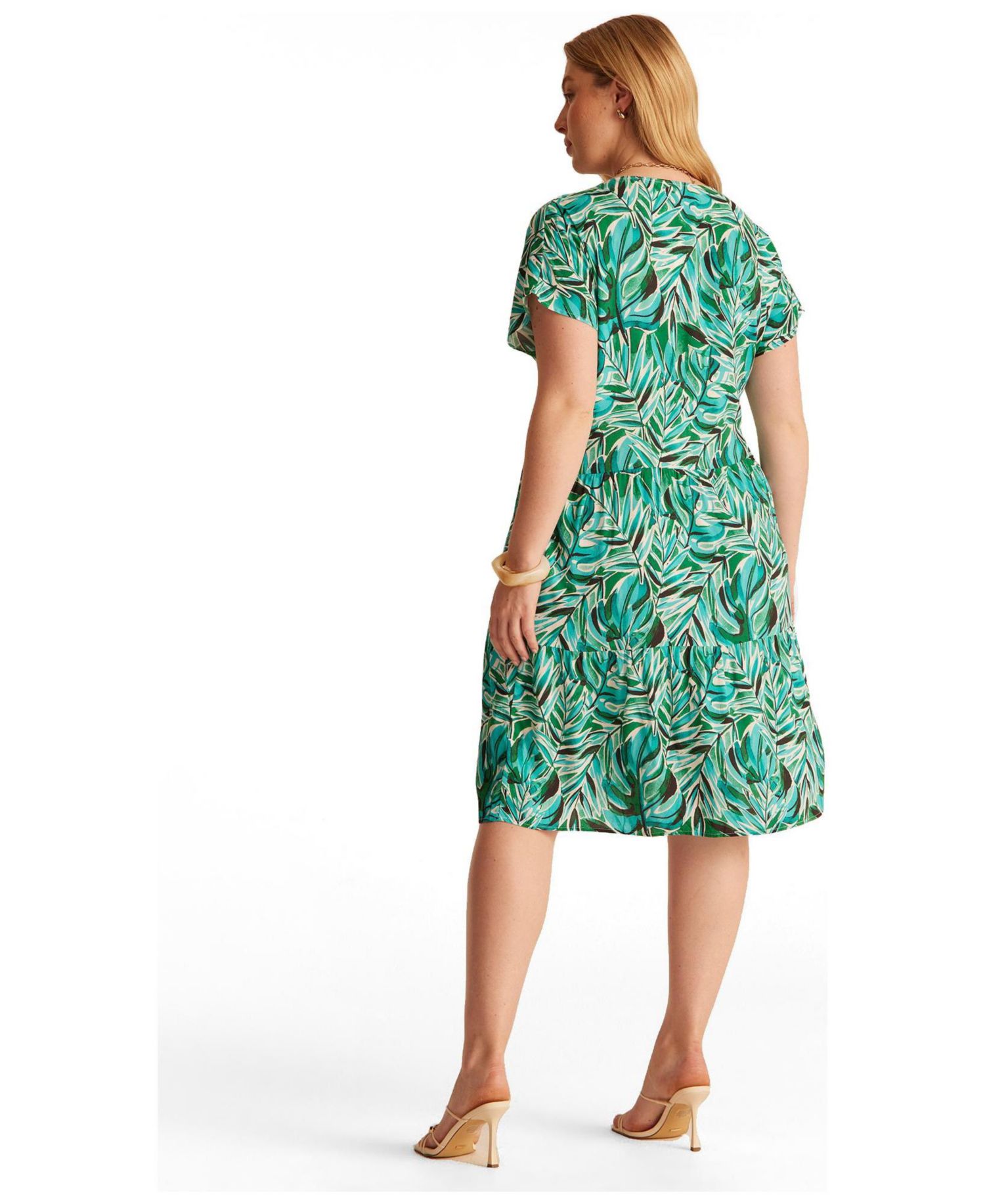 Women's Antibes Resort V-Neck Print Shift Mini Dress