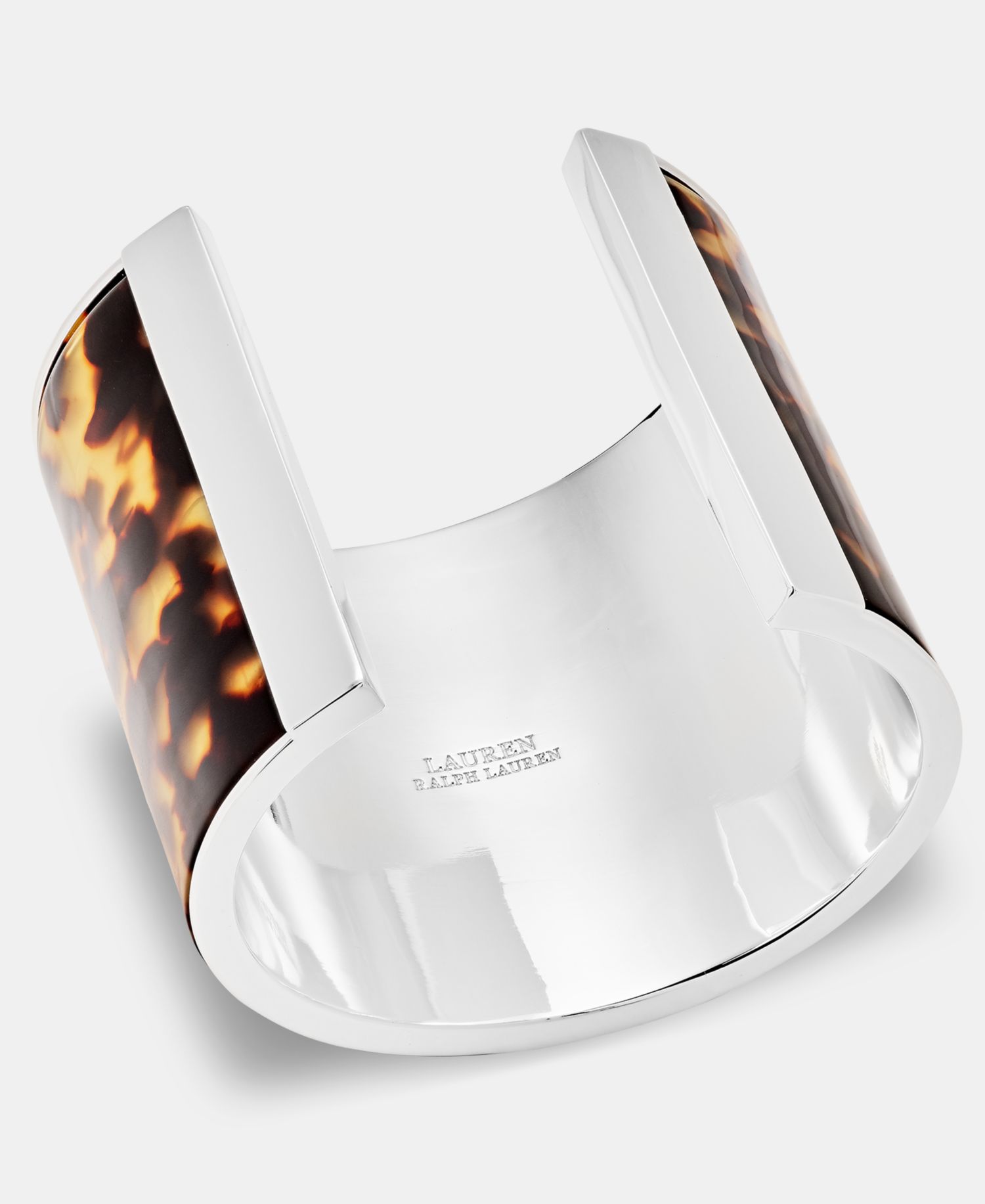Tortoise-Look Statement Cuff Bracelet