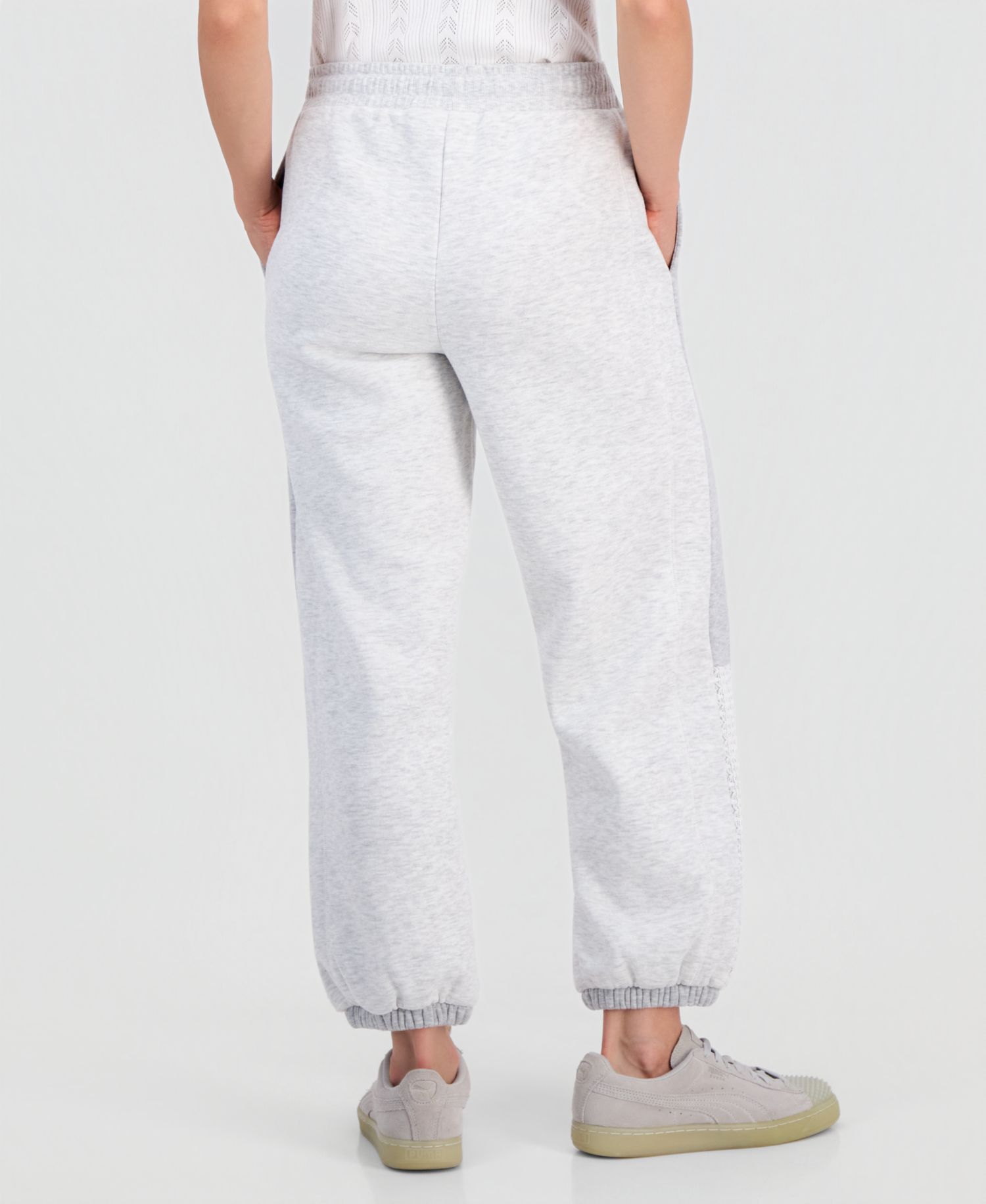 Petite Crochet High-Rise Fleece Jogger