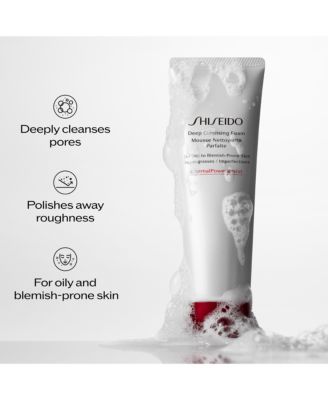 Shiseido Deep Cleansing Foam (For Oily to Blemish-Prone Skin), 4.2