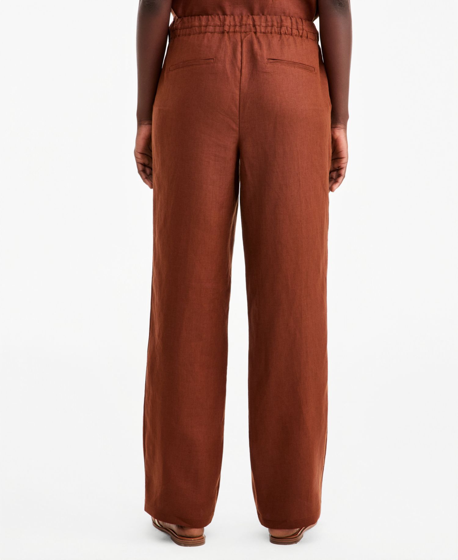 Women's 100% Linen Drawstring Pants