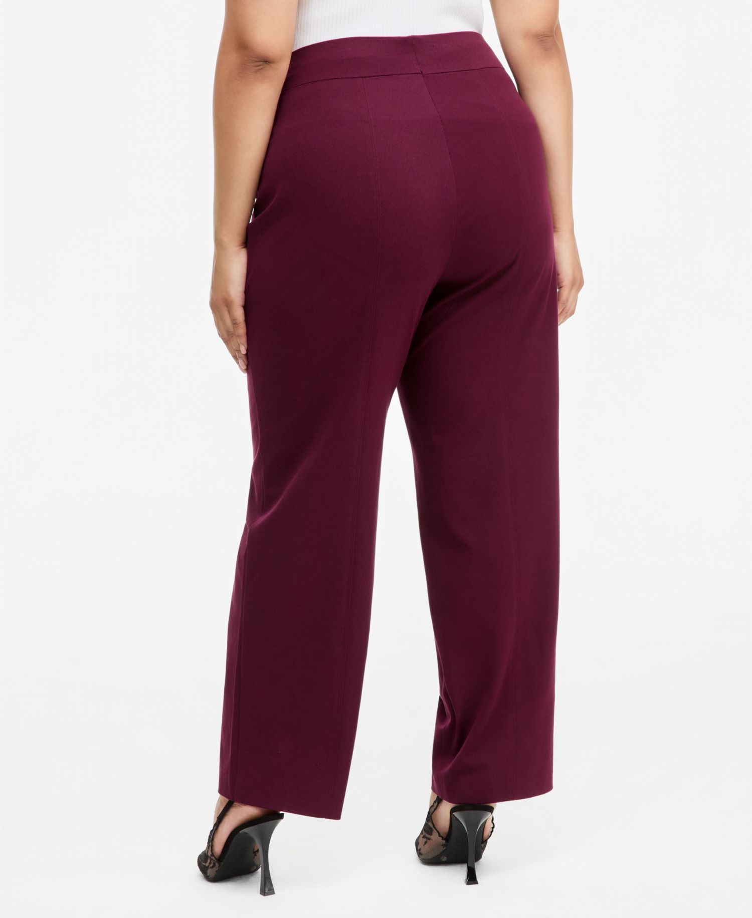 Plus Size INCredible Stretch Straight High-Rise Pull-On Pants