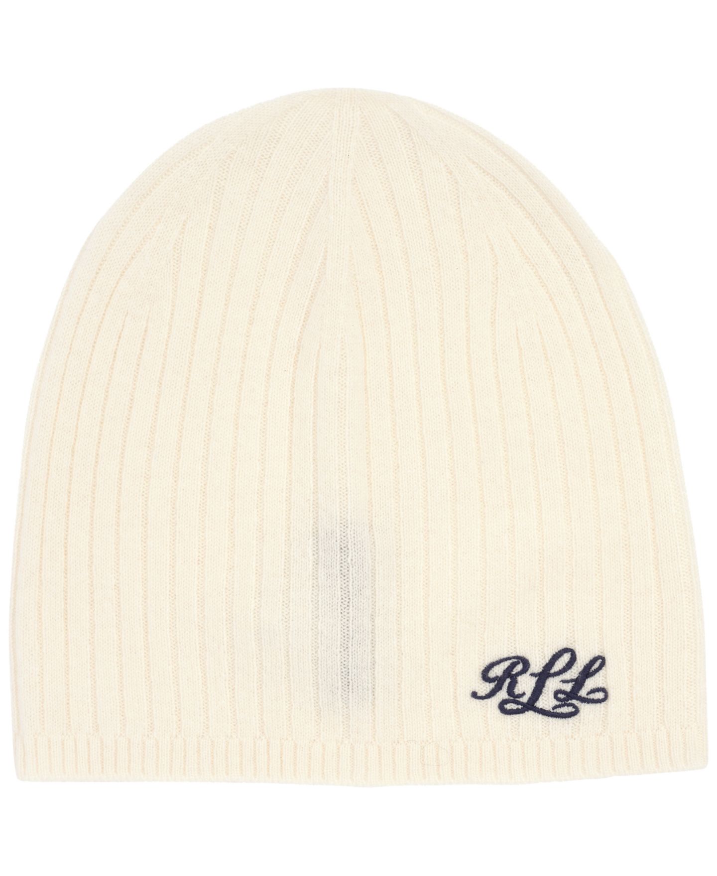 Женская шапка Lauren Ralph Lauren Signature Cashmere Beanie, цвет: Кремовый — фото 1