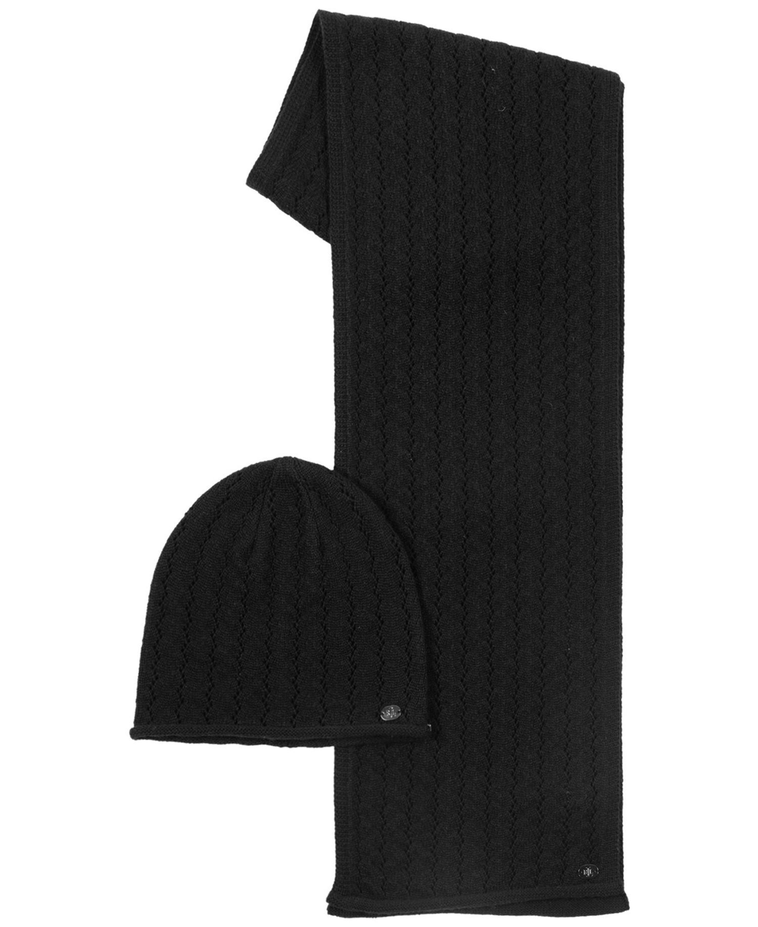 Knit Beanie and Scarf Set
