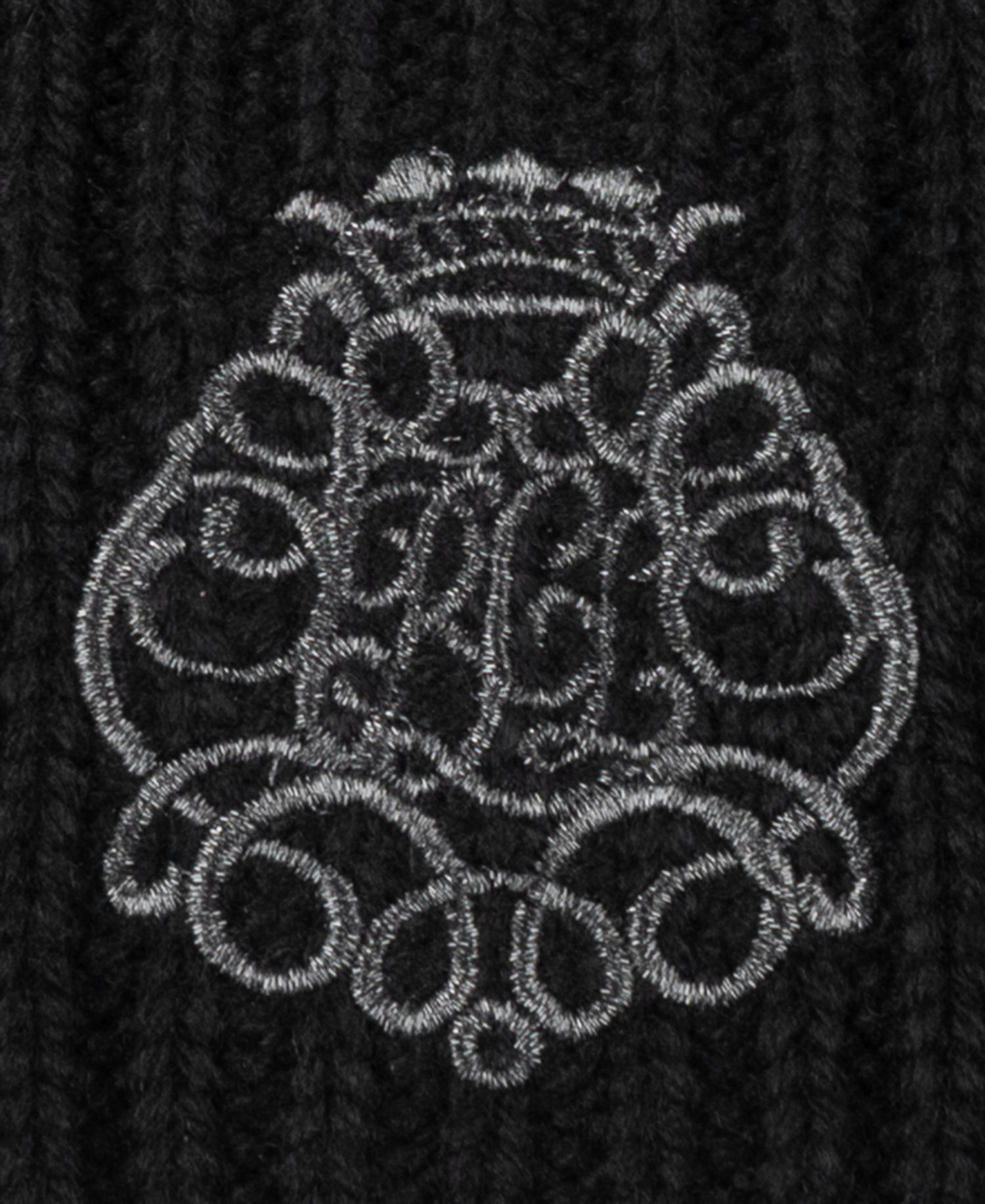 Direct Embroidery Cable Pom Beanie