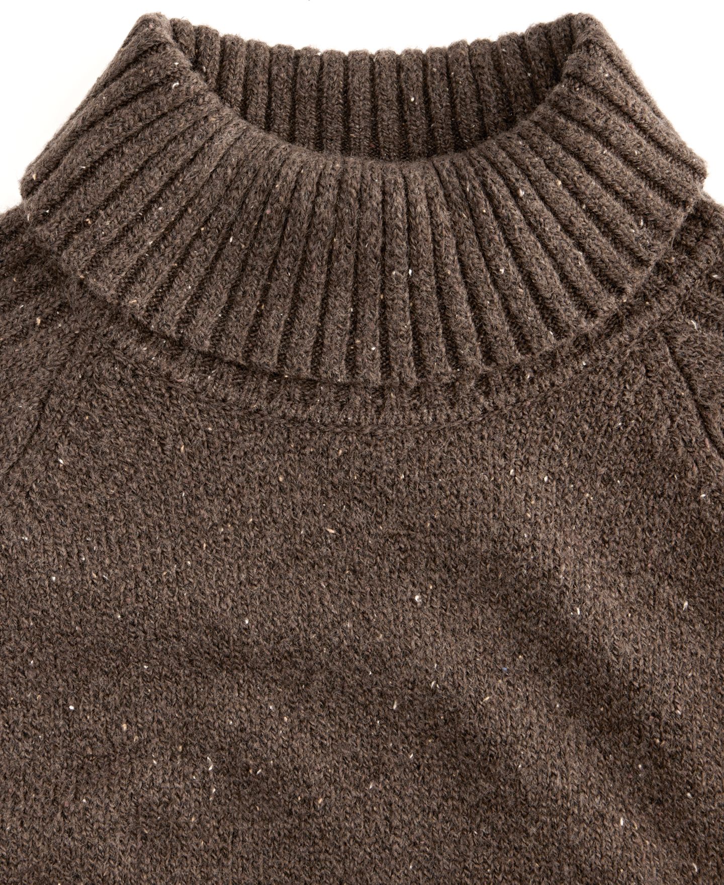 Мужской свитер Club Room Donegal Turtleneck, цвет: Коричневый — фото 5