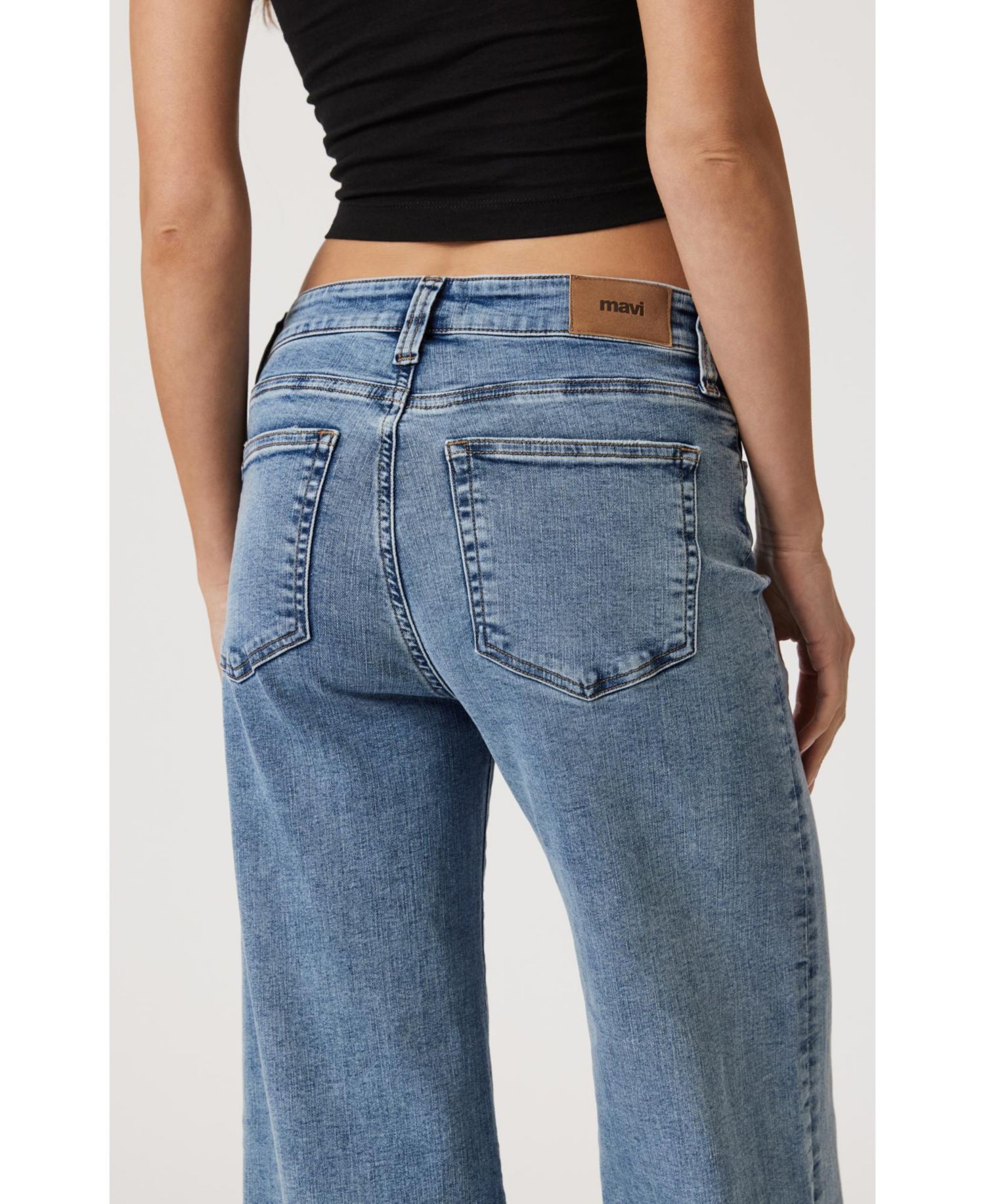 Women's Mavi Paloma Wide Leg In Light Brushed Tribeca