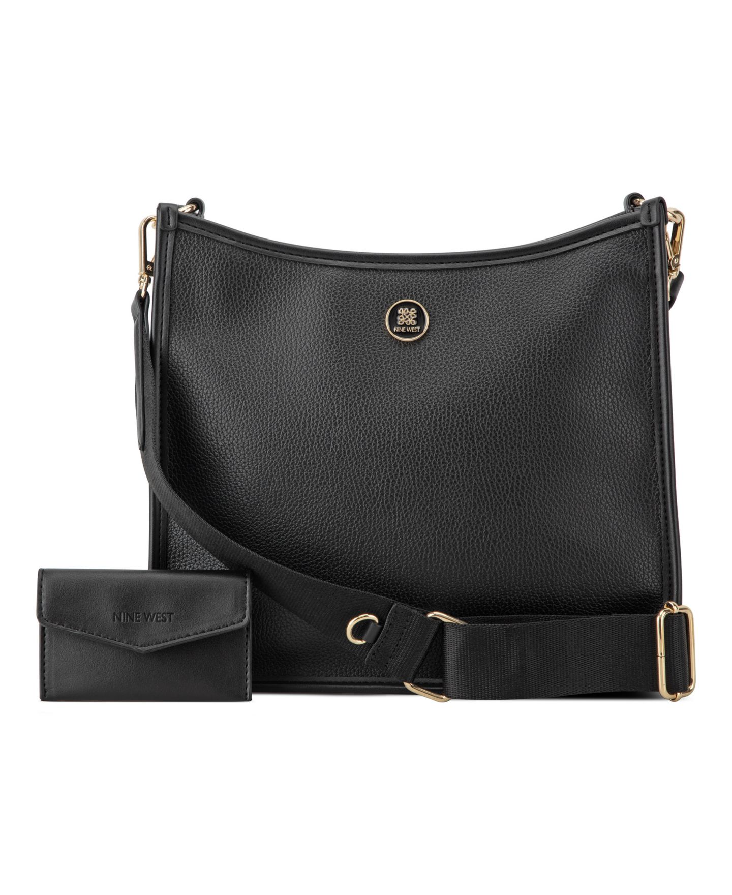 Женская сумка Nine West Nalini Large Swing Crossbody, цвет: Чёрный — фото 6