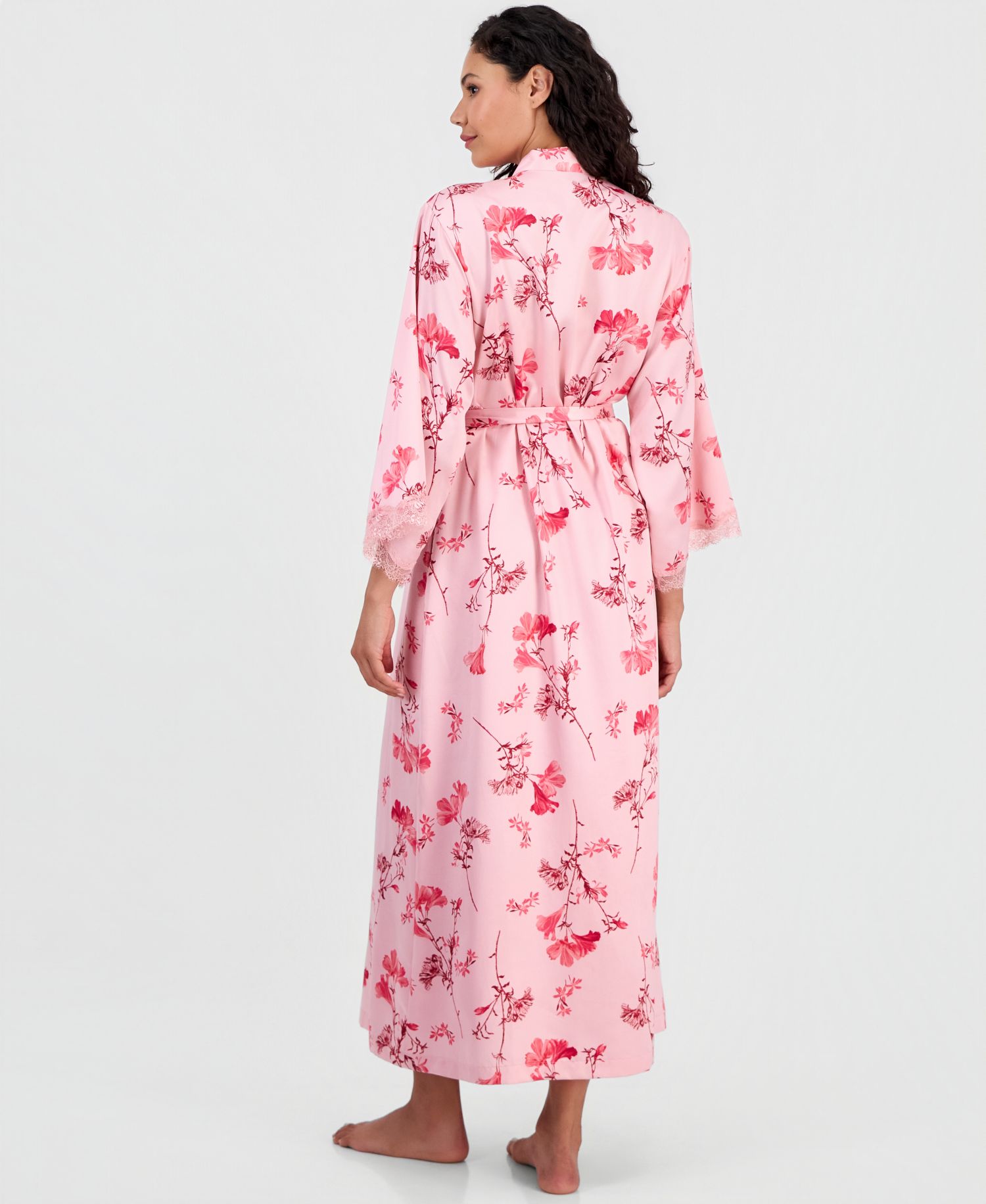 Women's Lace-Trim Satin Nightgown